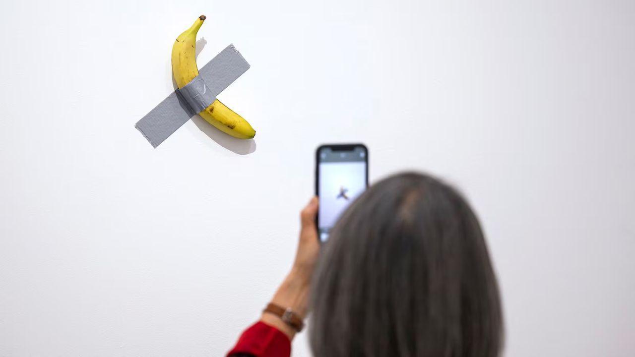 Visitor eats Maurizio Cattelan’s $6M banana artwork again