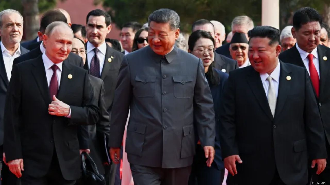 Putin and Xi Discuss Human Longevity at Beijing Military Parade