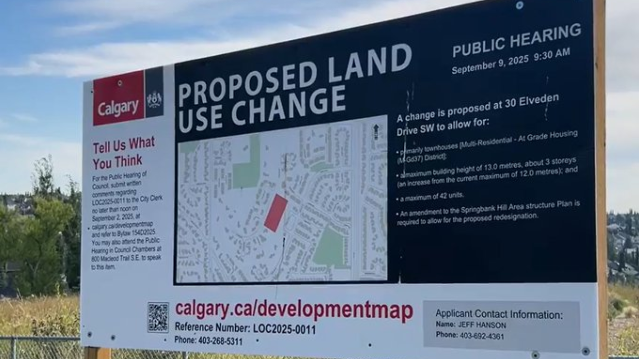 Springbank Hill Rezoning Debate Postponed Until January 2026