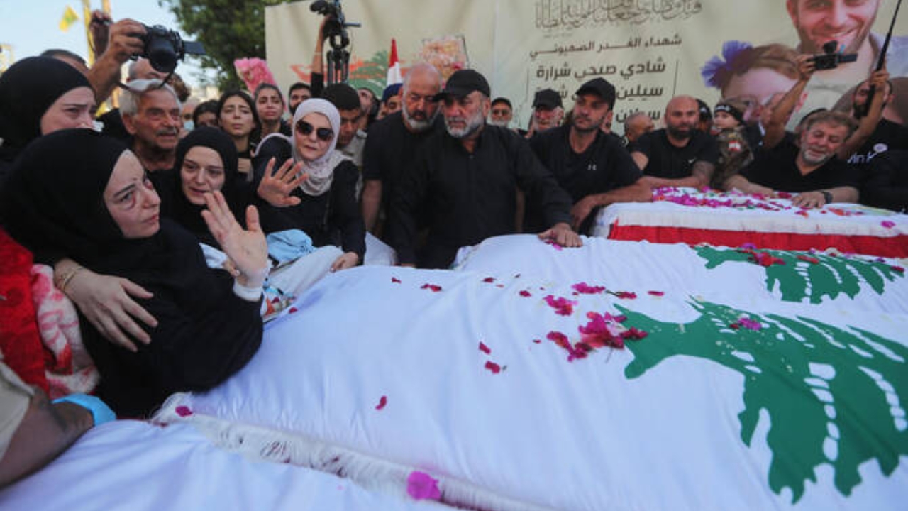 Lebanese Village Grieves Father and Children Killed in Israeli Strike