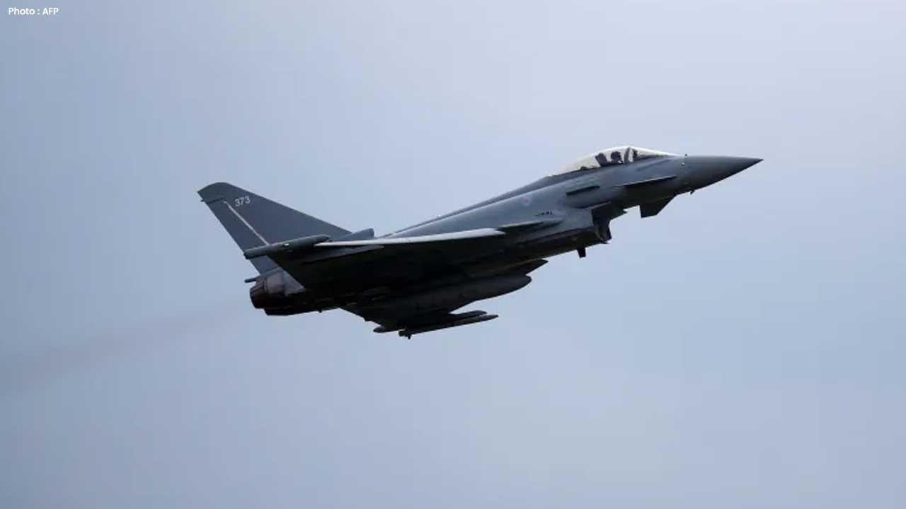 UK RAF Aircraft Patrol Russia Border with NATO Allies