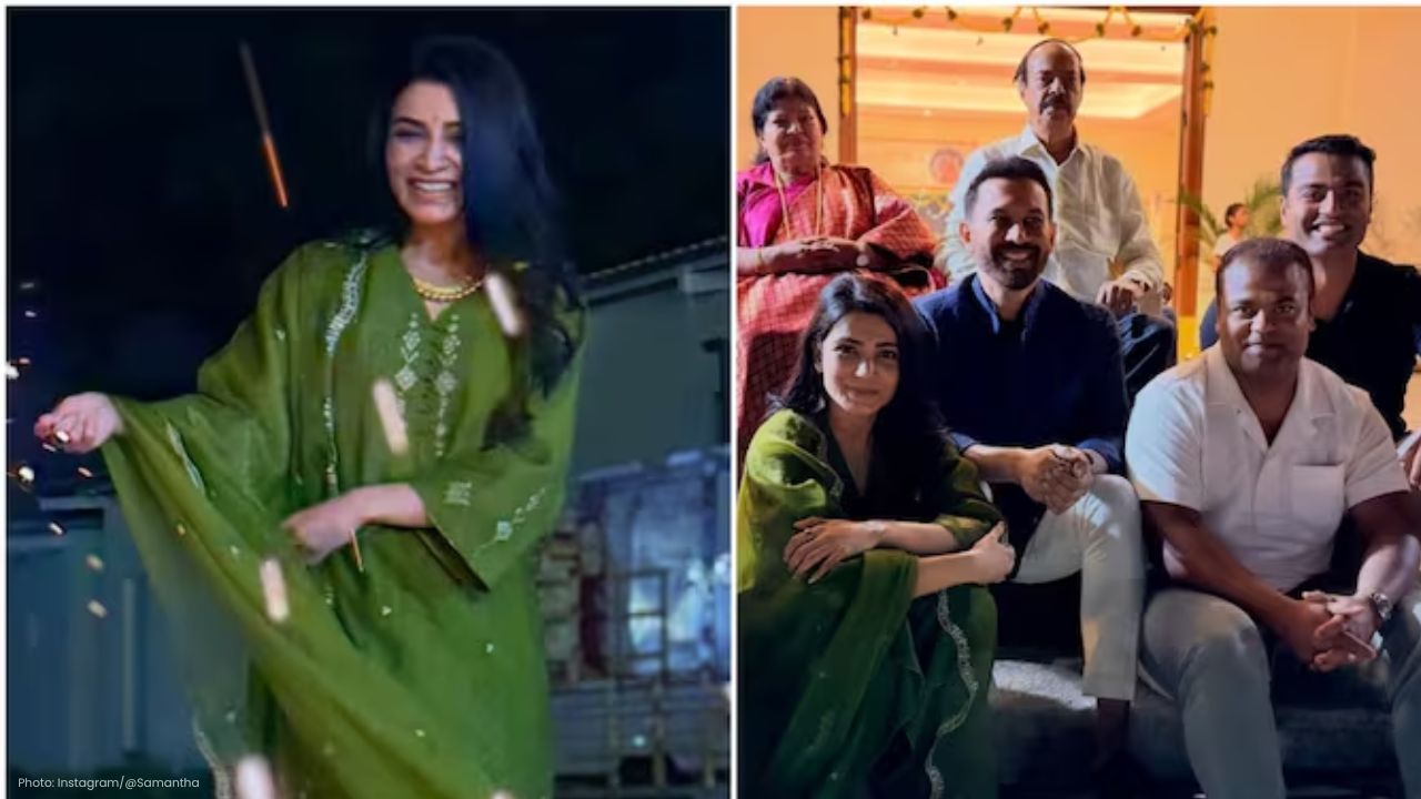 Samantha Ruth Prabhu Celebrates Diwali With Raj Nidimoru in Style