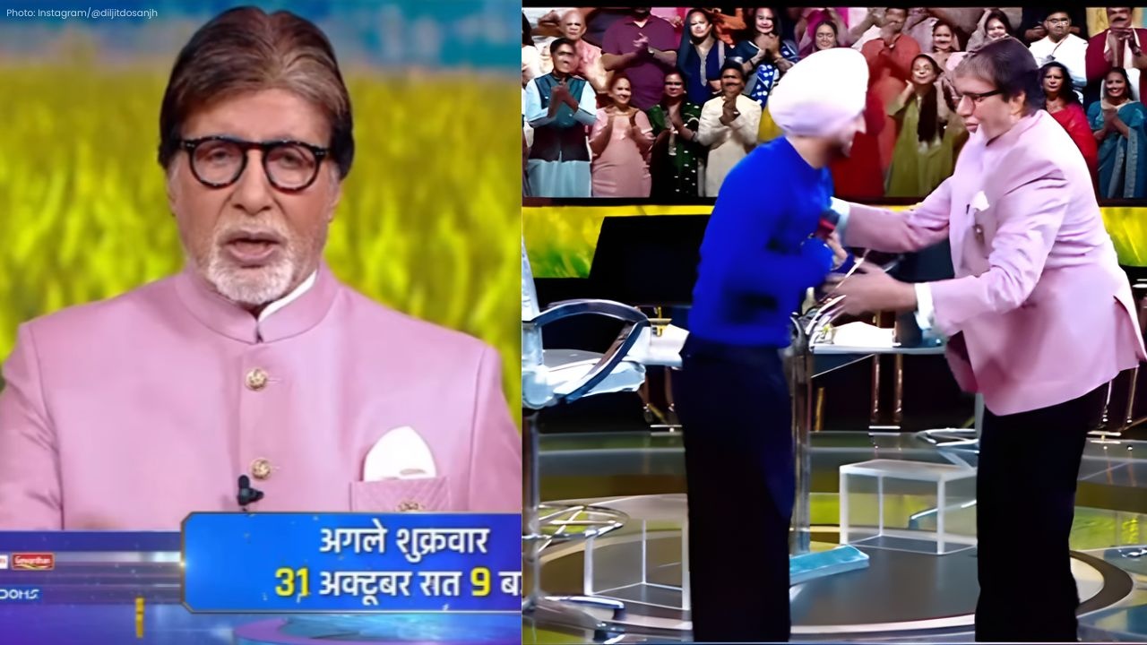Diljit Dosanjh Steals the Spotlight on KBC 17 with Amitabh Bachchan's Warm Welcome