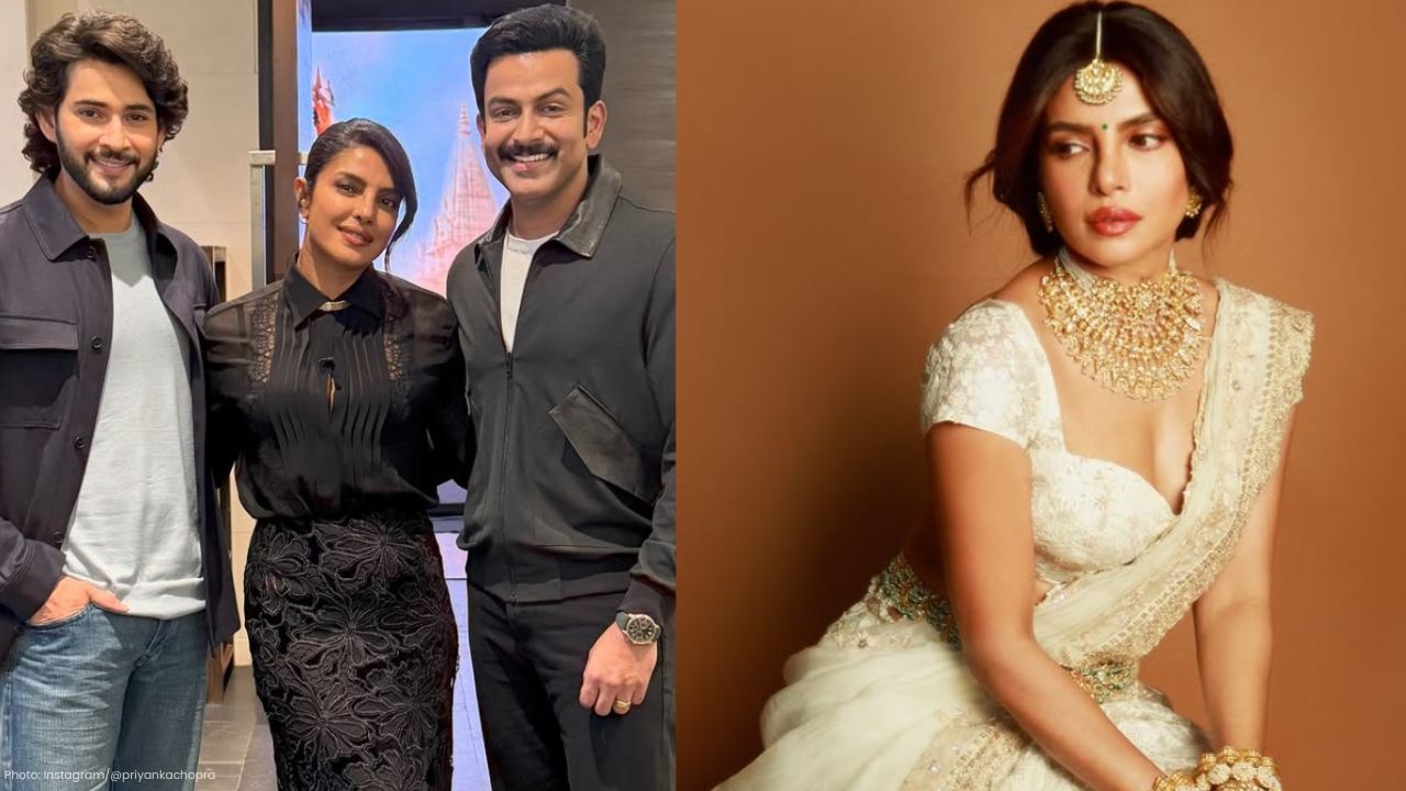 Priyanka, Mahesh Babu, and Prithviraj Light Up Varanasi Promo Tour