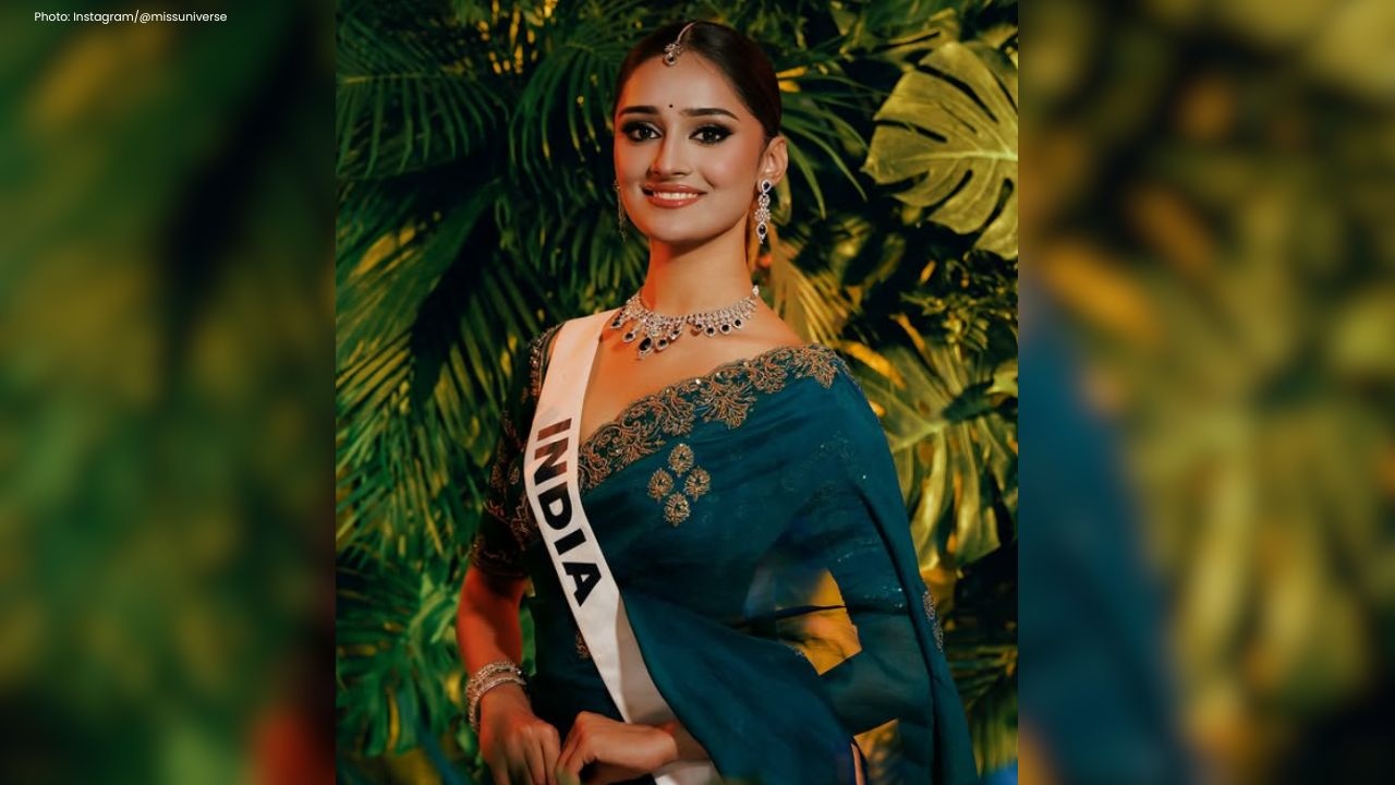 Manika Vishwakarma Dazzles in Stunning Saree at Miss Universe