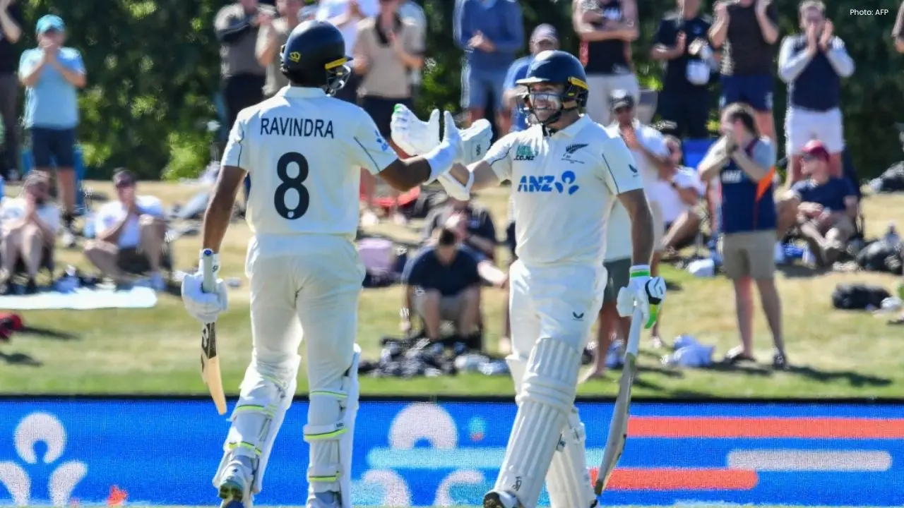 Ravindra's 176 Powers New Zealand to Dominance Over West Indies