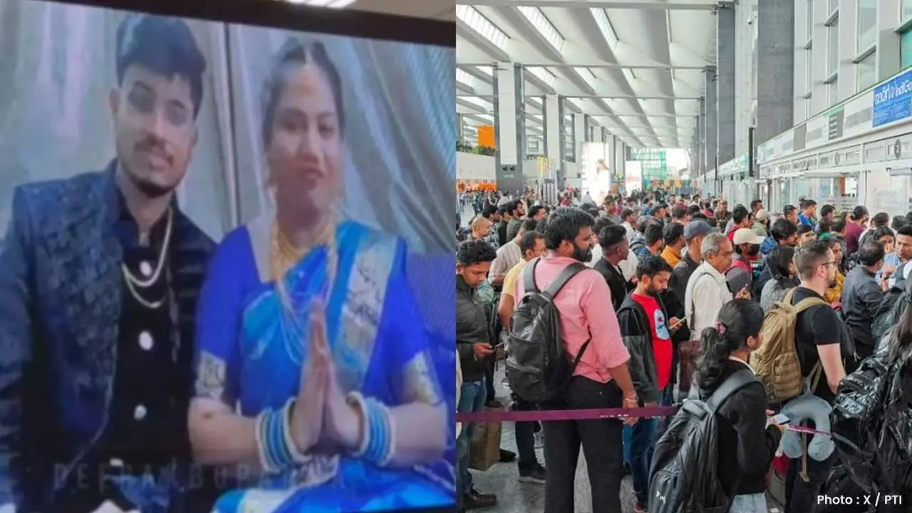 Newlyweds Attend Virtual Reception as IndiGo Flights Cancel Across India