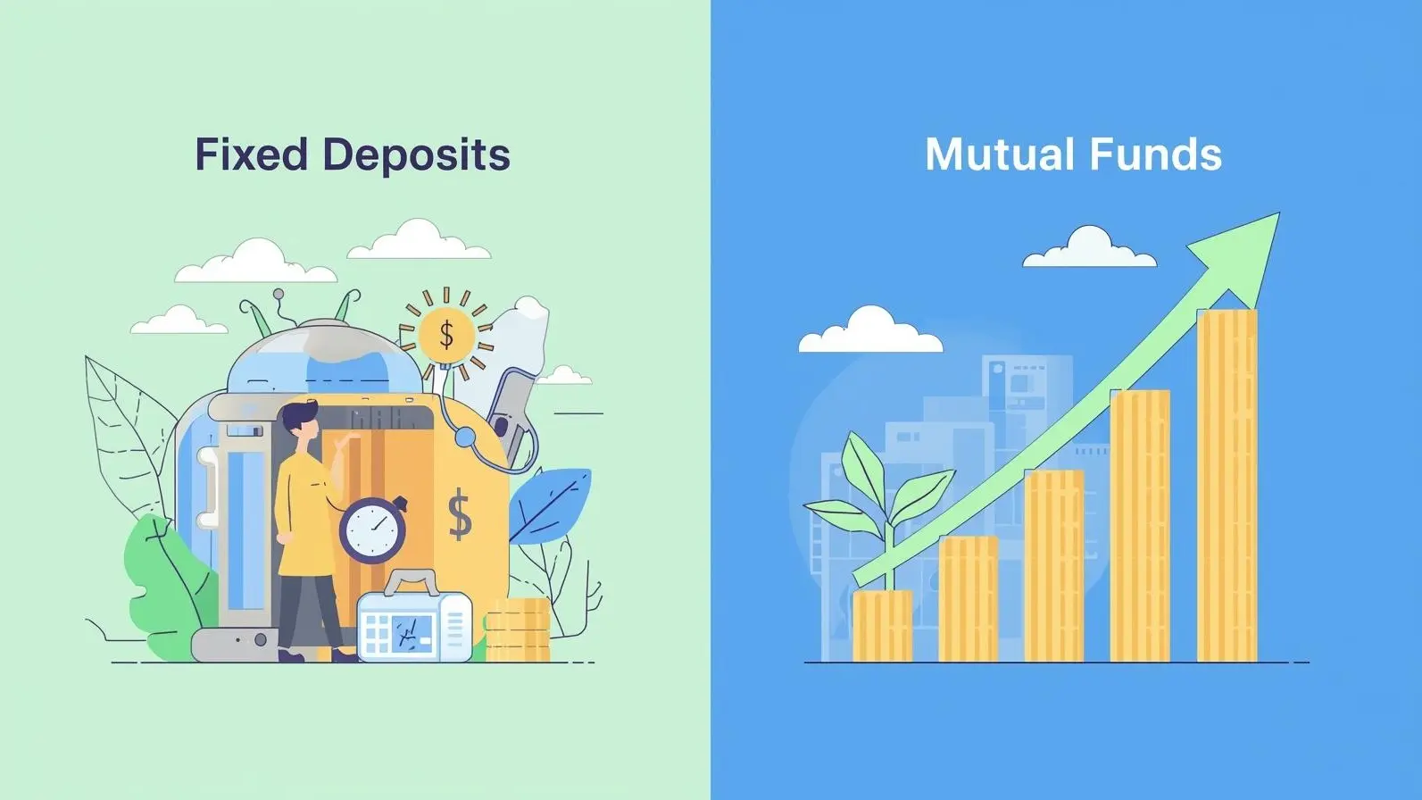 Fixed Deposits or Mutual Funds: Which Offers More Security in Volatile Times?