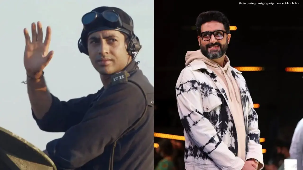 Abhishek Bachchan Celebrates Agastya Nanda's Role in Upcoming Film Ikkis
