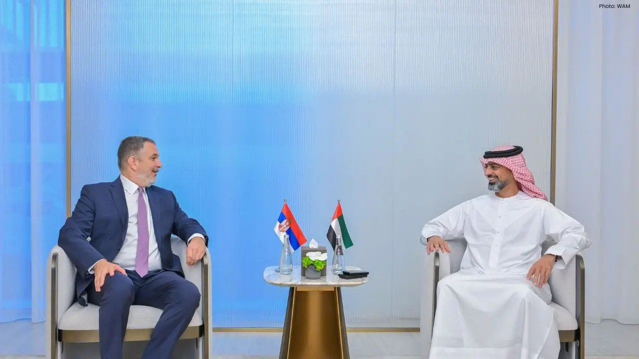 Ajman's Crown Prince Welcomes Serbian Ambassador to Foster Relations