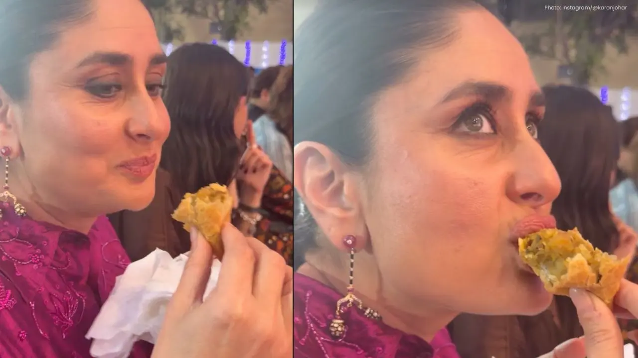Kareena Kapoor Enjoys Samosa at School Event, Karan Johar Teases Her