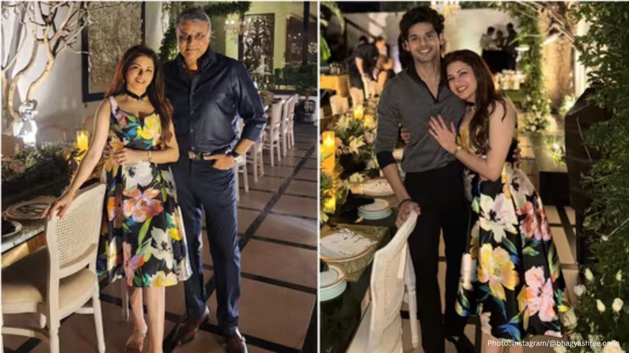 Bhagyashree Celebrates New Year in Elegance at 56 with Family