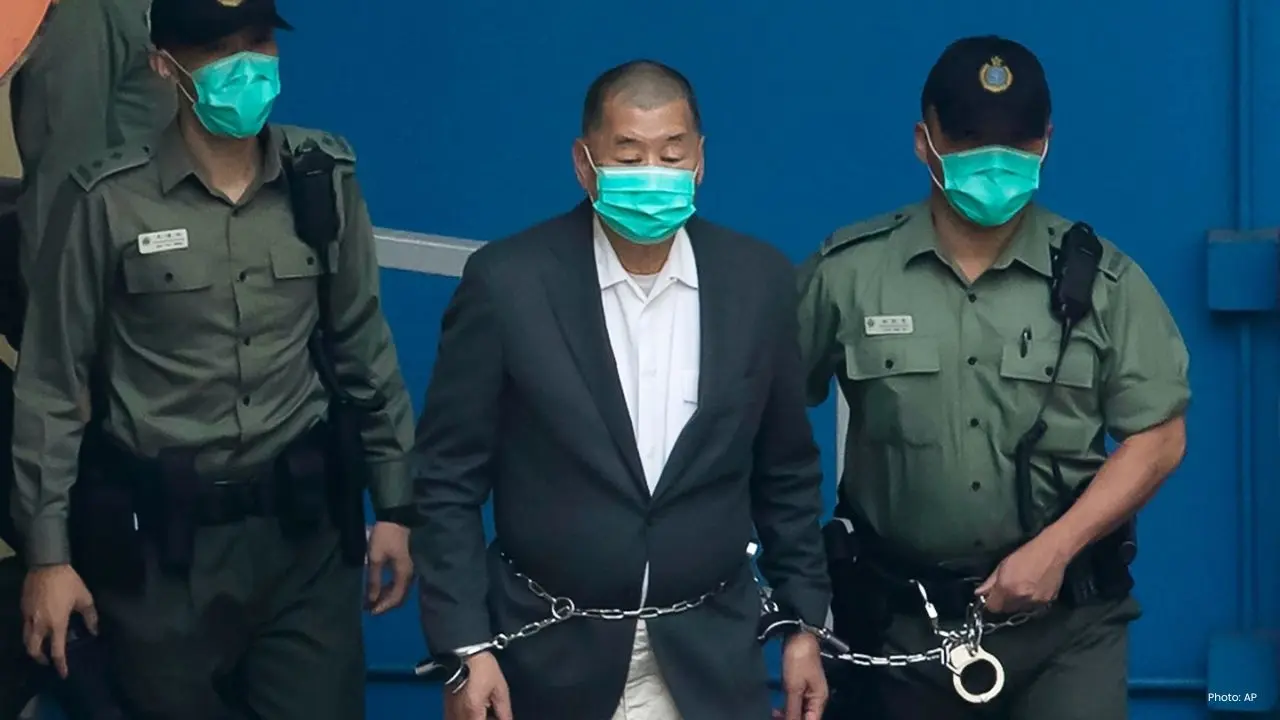 Hong Kong Court Holds Sentencing Session for Media Figure Jimmy Lai