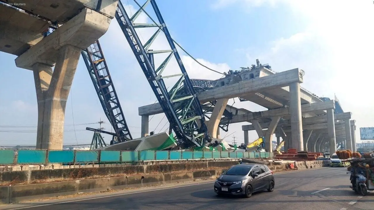 Tragic Crane Collapse in Thailand Claims 2 Lives, Injures 5