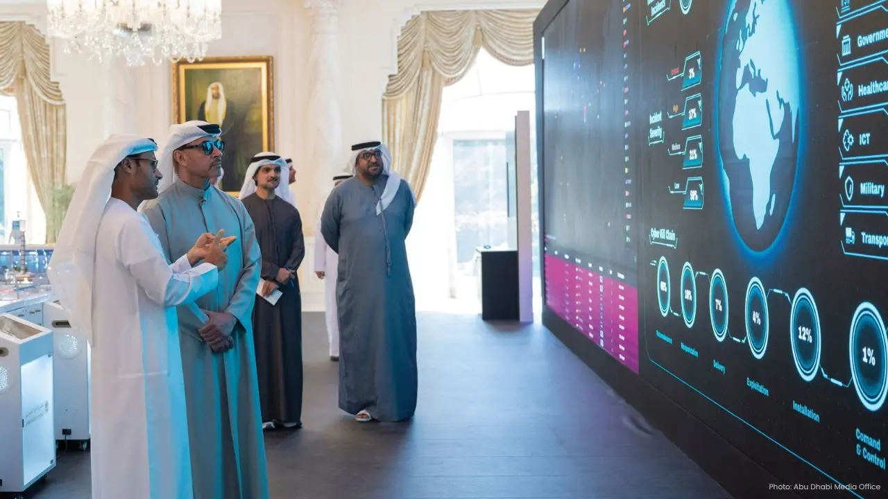 Sheikh Hazza Discusses Cybersecurity Strategies in Al Ain