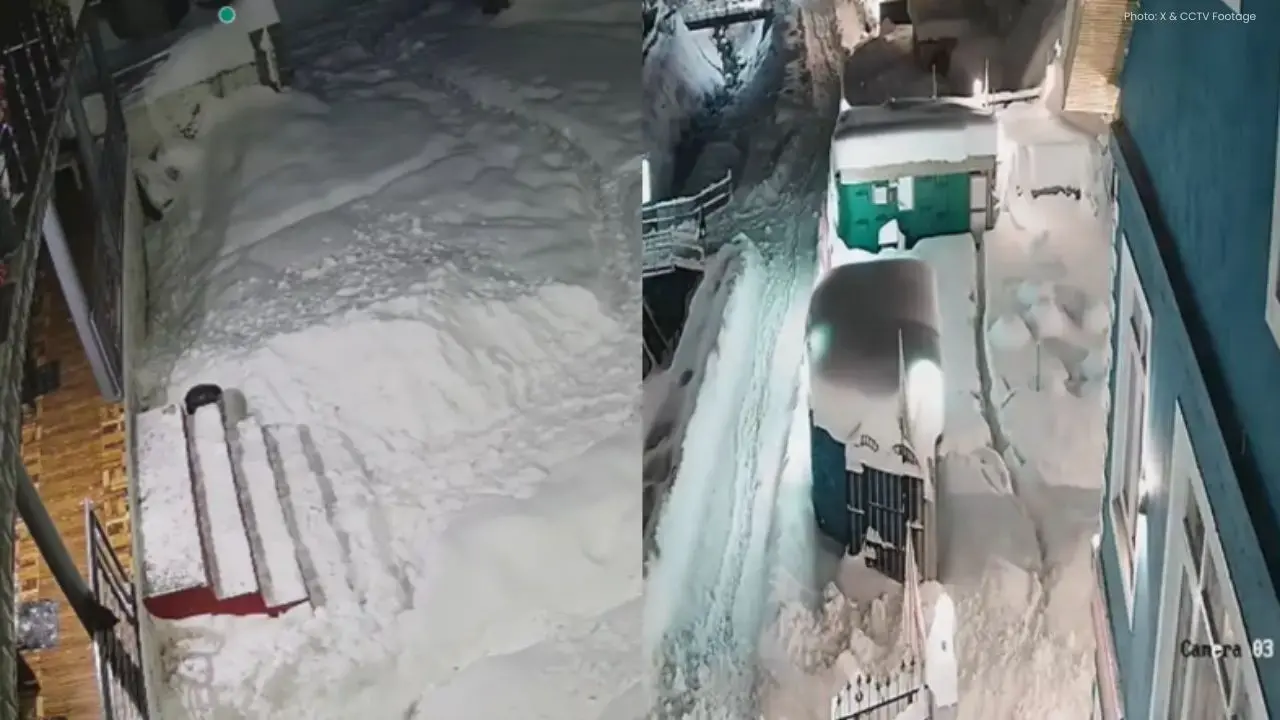 Avalanche Strikes Sonamarg as Snow Continues to Fall, No Reported Injuries