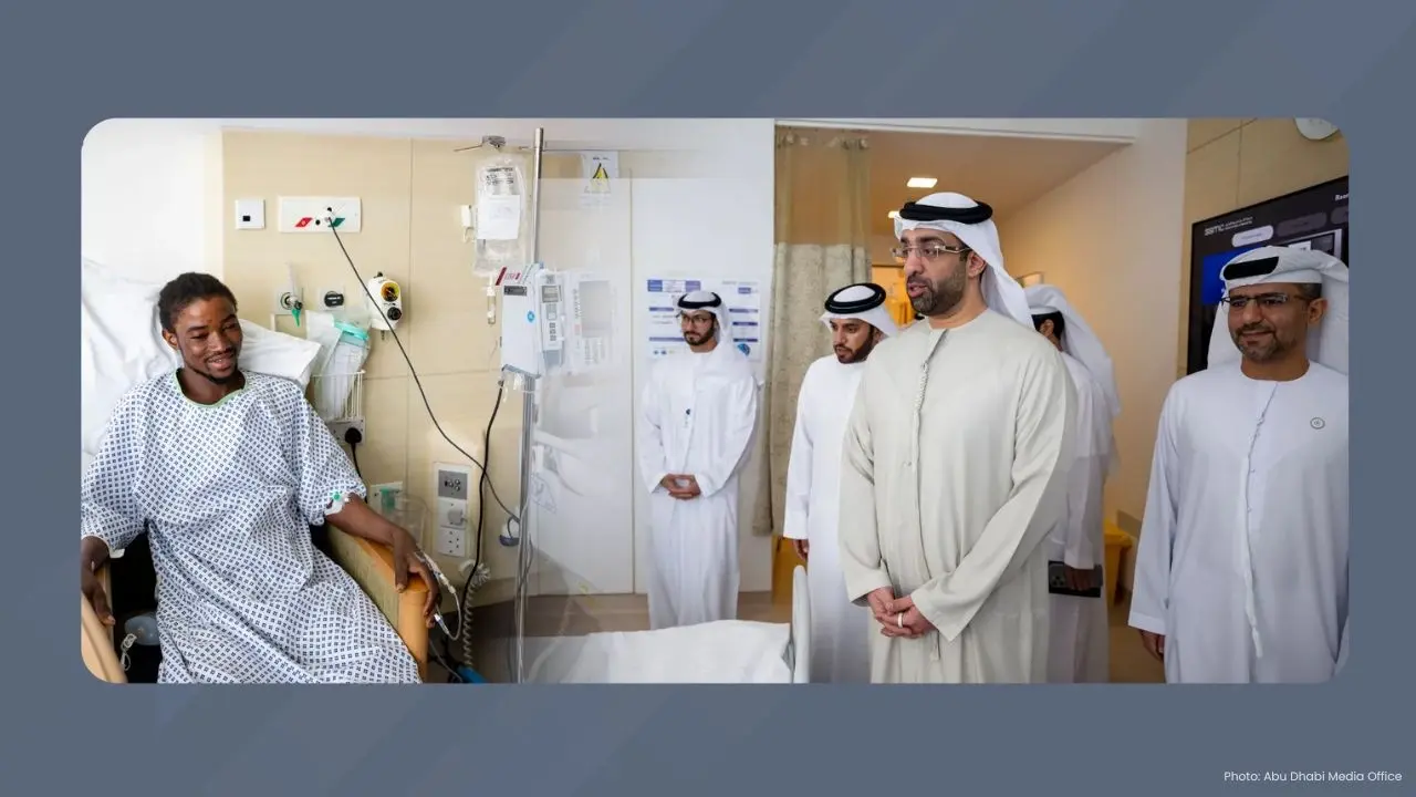 UAE Delegation Evaluates SSMC Care for Attack Victims