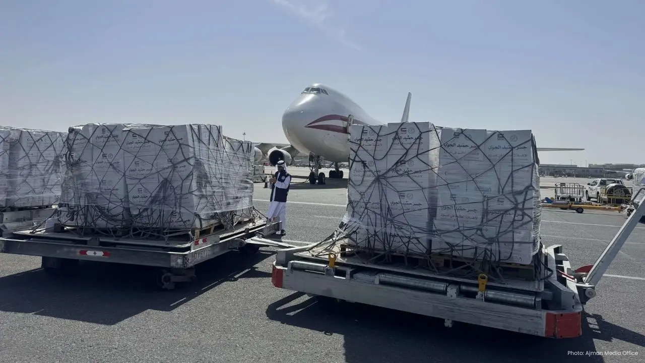 UAE Delivers 100 Tonnes of Aid to Gaza Through Air Route
