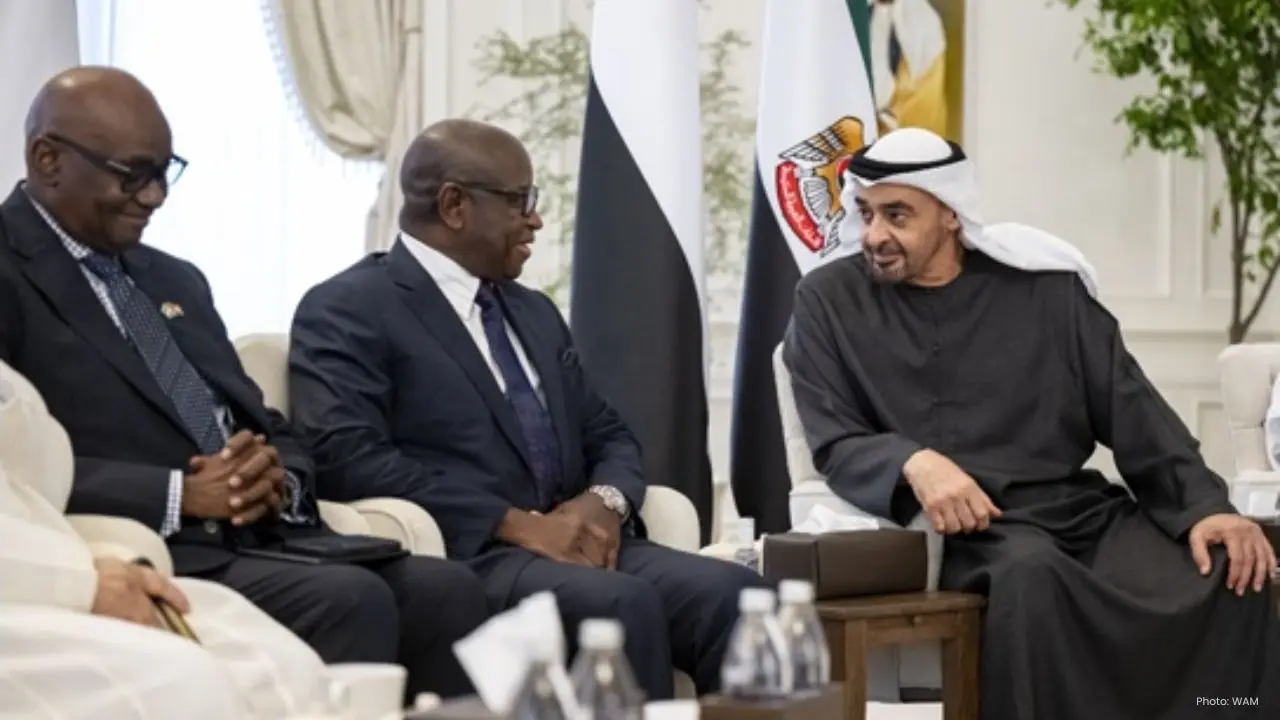 Sheikh Mohamed Engages with Sierra Leone's President Bio on Key Issues