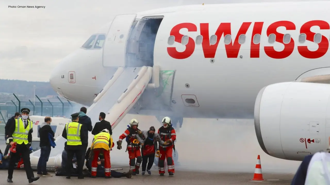 Emergency at Delhi Airport: Swiss Flight Engine Fire Halts Takeoff
