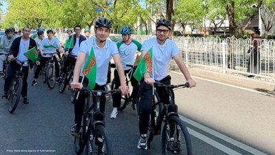 Bicycle Rally in Beijing Strengthens China-Turkmenistan Bonds