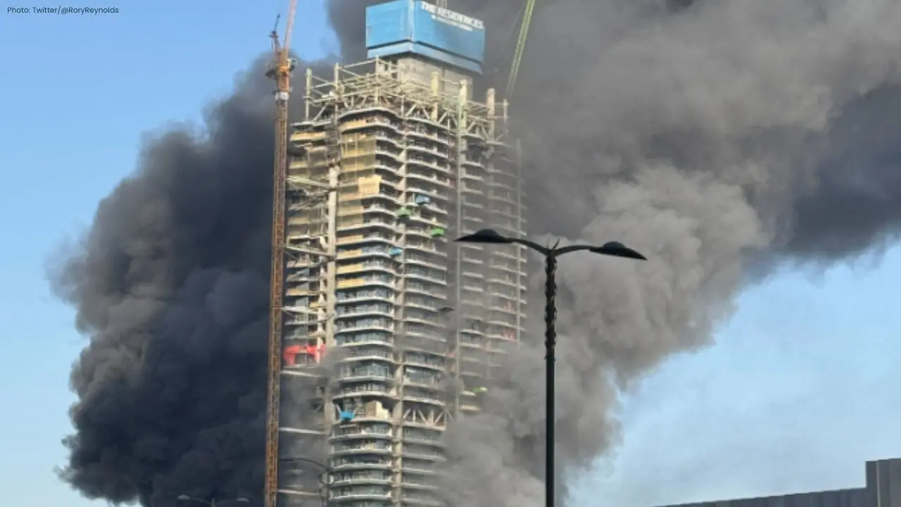 Emergency Services Tackle Fire at Dubai Marina High-Rise