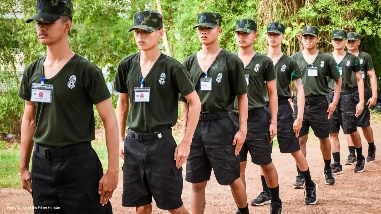 Young Recruits Embark on Training Journey with Thai Army