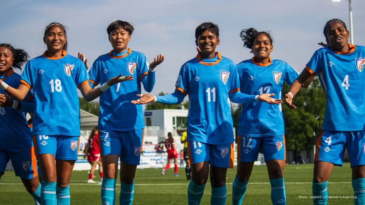 India 4-0 Lebanon AFC U17 Women's Asian Cup Young Tigresses Secure Historic Quarter-Finals Berth