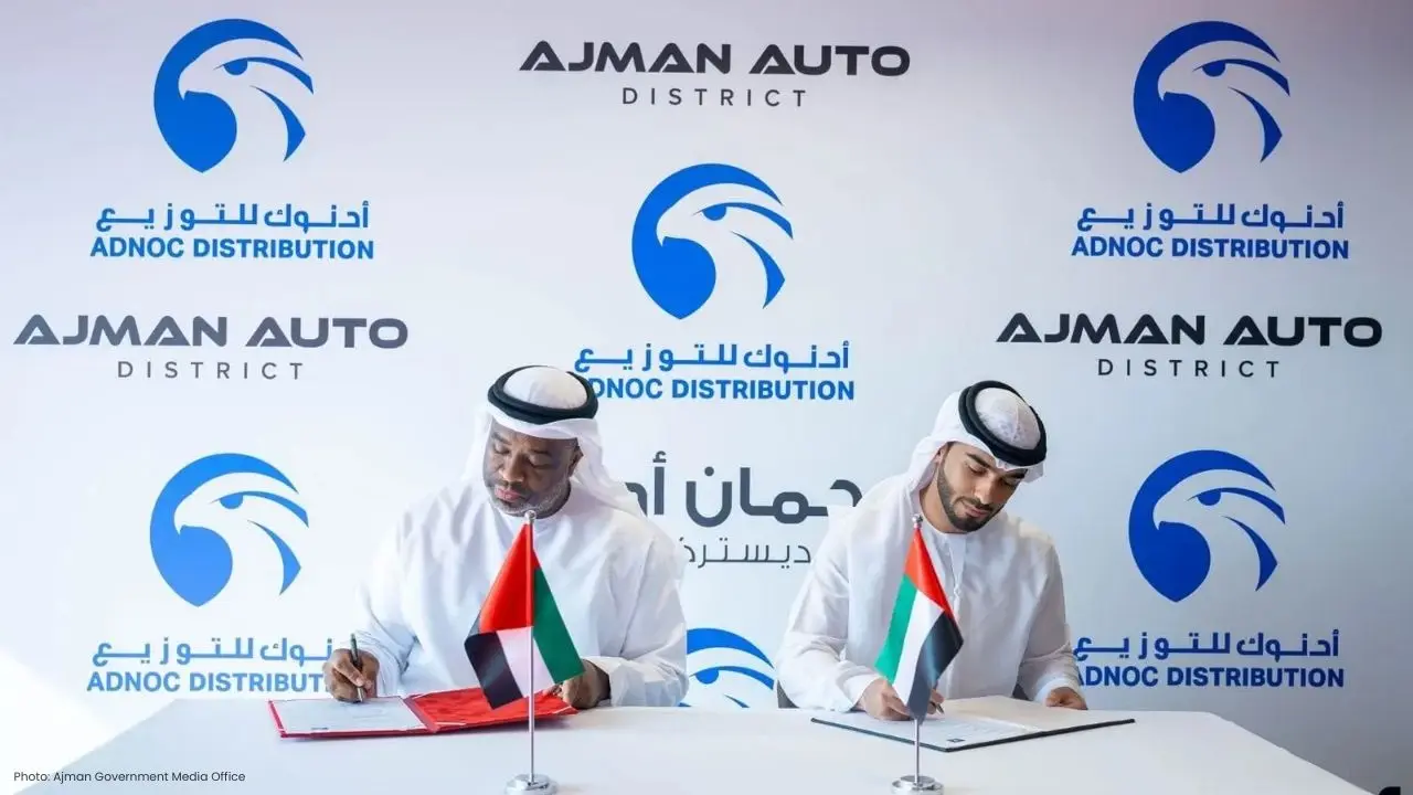 Ajman Auto District Forms Partnership with ADNOC to Launch Fuel Station