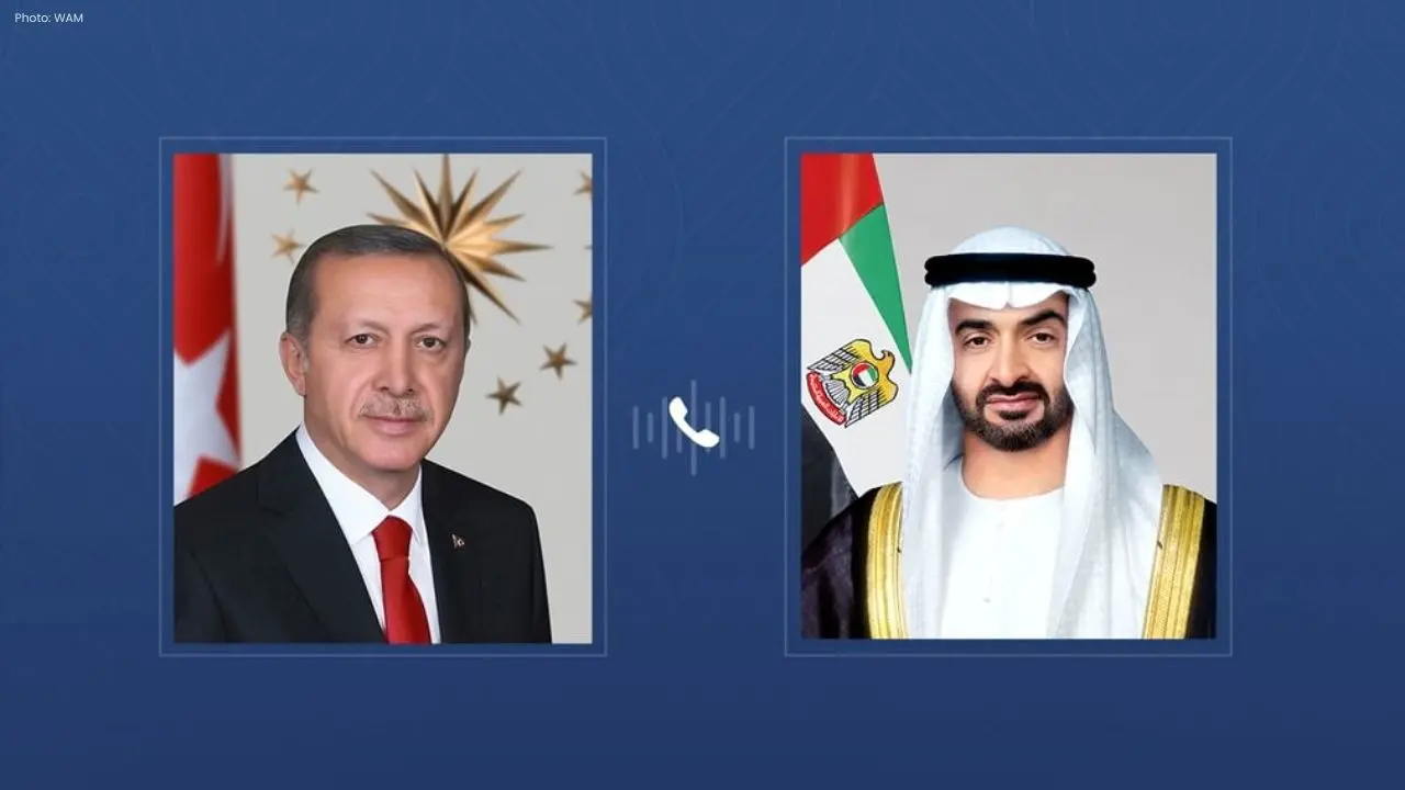 UAE and Türkiye Leaders Strengthen Economic Relations in Phone Call