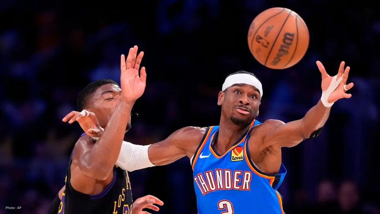 Gilgeous Alexander Leads Thunder Past Lakers In Sweep