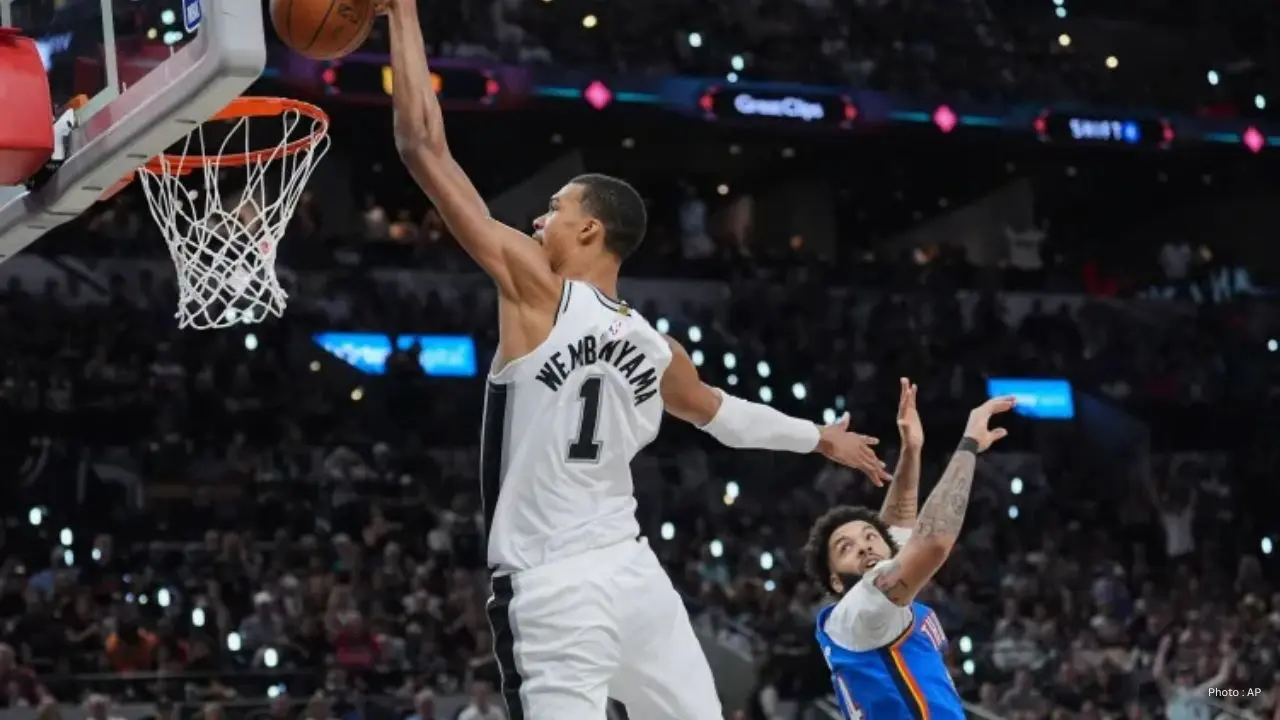 Wembanyama Scores 33 As Spurs Rip Thunder To level NBA Playoffs