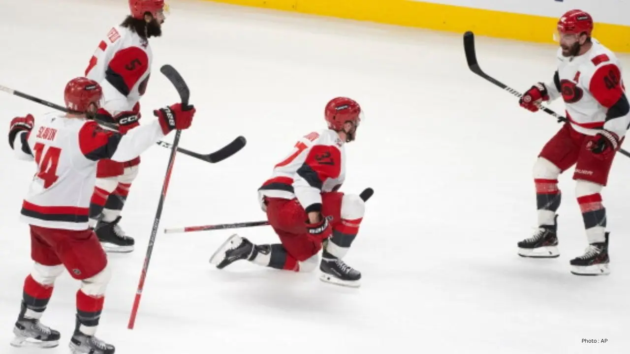 Svechnikov scores OT winner as Hurricanes beat Canadiens to take 2-1 lead in Eastern Conference Final