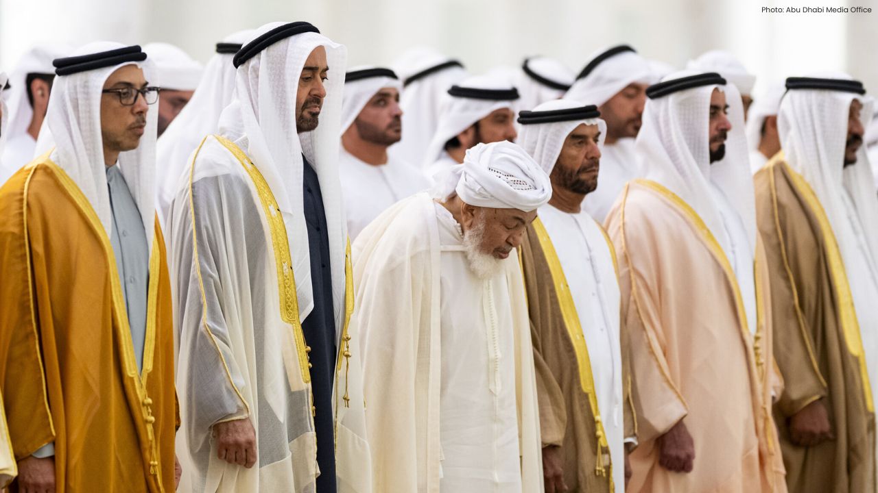 UAE President Leads Eid Al-Adha Prayers at Grand Mosque
