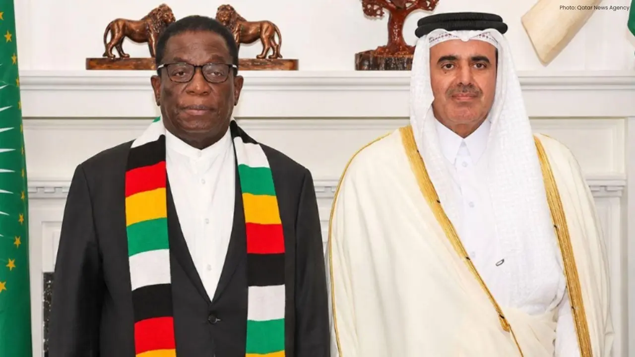 New Qatari Ambassador Meets Zimbabwe's Mnangagwa